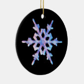 Iridescent sneeuwvlok keramisch ornament (Rechts)