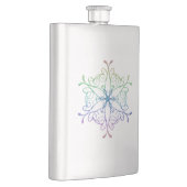 Iridescent Snowflake Flask Heupfles (Rechts)