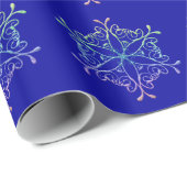 Iridescent Snowflakes Wrapppapier Cadeaupapier (Rol Hoek)