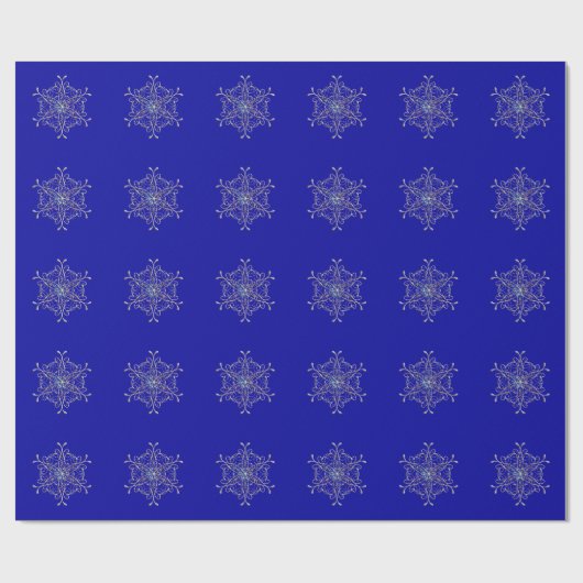 Iridescent Snowflakes Wrapppapier Cadeaupapier (Vlak)