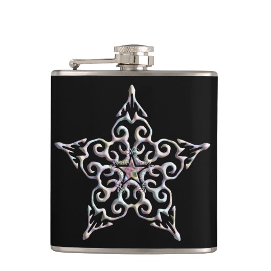 Iridescent Star Flask Heupfles (Voorkant)