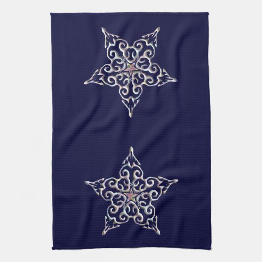 Iridescent Star Kitchen Towel Theedoek (Verticaal)