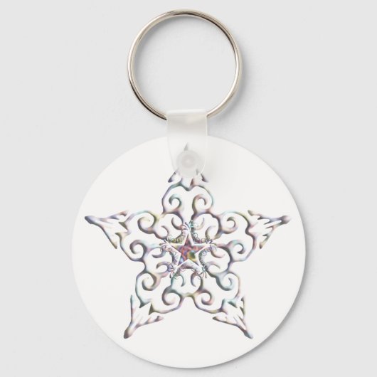 Iridescent Star-Sleutelhanger Sleutelhanger (Voorkant)