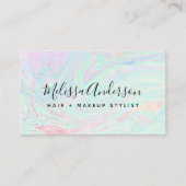 Iridescent Stone Glitter Visitekaartje (Voorkant)