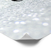 Iridescent Sweet 16 Glitter Licht Welkomstwoord Po Poster (Hoek)