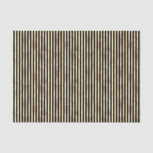 Iridescent "textured folie" mini stripe zwart goud tissuepapier
