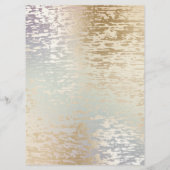 Iridescent Textured Modern Make-up Prijs Kaart (Achterkant)