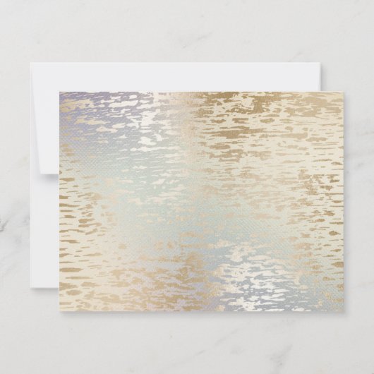 Iridescent Textured Modern Script Make-up Artist Notitiekaartje (Achterkant)