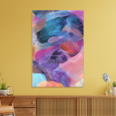 Iridescent Thread Face Prism Portrait Canvas Afdruk (Insitu (Woonkamer))