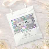 Iridescent Tinsel Business Winkelpapieren zakken Bedankzakje (Geknipt)