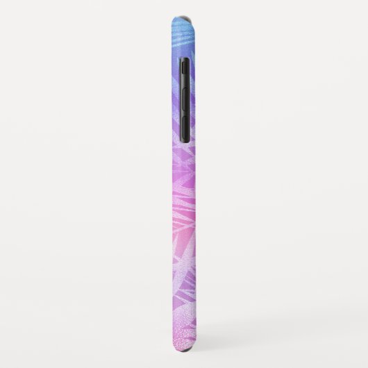 Iridescent Tropical Leaves Pattern Case-Mate iPhone Case (Achterkant/links)