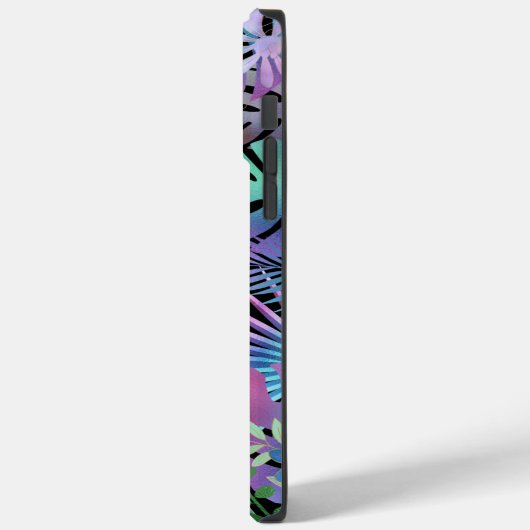 Iridescent tropische bladeren, lichte Blauwgroen n Case-Mate iPhone Case (Achterkant / Links)