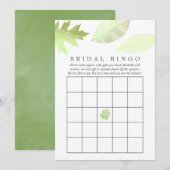 Iridescent Waterverf najaar leest Bridal Bingo (Voorkant / Achterkant)