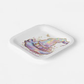 Iridescent Witch Hat Birthday  Papieren Bordje (Gebogen)