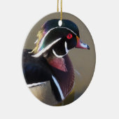 Iridescent Wood Duck Keramisch Ornament (Rechts)
