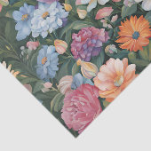 Iridescente Bloementuin Decoupage Tissue Tissuepapier (Detail)