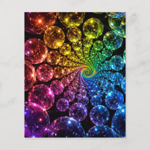 Iridescente bollen terug naar Fibonacci-reeks Flyer