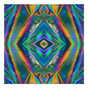 Iridescente Chrome Poster parfait