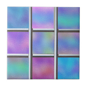Iridescente Glas Metaal Modern Tegeltje