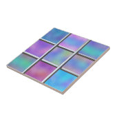 Iridescente Glas Metaal Modern Tegeltje (Zijkant)