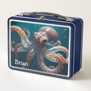 Iridescente Glas Octopus Kunst Gepersonaliseerd