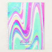 Iridescente Holographique Liquide Swirl (Devant)