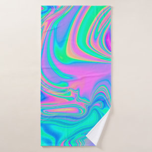 Iridescente marbrée texture holographique en dyna