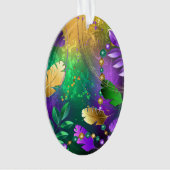 Iridescente mardi gras arrière - plan avec perles (devant)