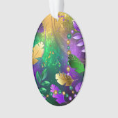 Iridescente mardi gras arrière - plan avec perles (devant)
