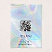 Iridescente moderne QR Code Collier bijoux (Dos)