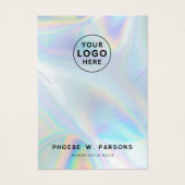 Iridescente moderne QR Code Collier bijoux (Devant)