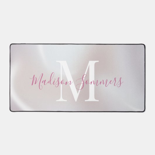Iridescente Pearlescent Monogramme de bureau Mat (Recto)