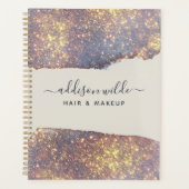 Iridescente Purple Gold Glam Parties scintillant (Devant)