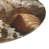Iridescente schelp stilleven  snijplank (Hoek)
