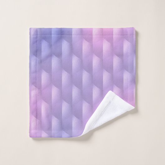 Iridescente violet et rose (Gant de toilette)