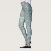 Iridiscerende Glans Mandala Boho Chic Leggings (Links)