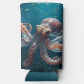 Iridiscerende Glas Octopus Kunst | Gepersonaliseer (Achterkant)