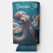Iridiscerende Glas Octopus Kunst | Gepersonaliseer (Voorkant)