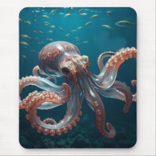 Iridiscerende Glas Octopus Kunst Kunst uit de Di Muismat