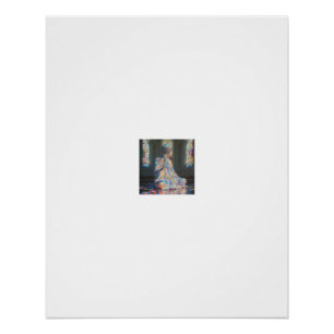 Iridiscerende glazen Boeddha meditatieposter Perfect Poster