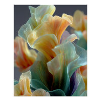 Iridiscerende Pastel Regenboog Glas Bloemblaadjes