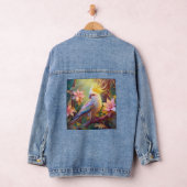 Iridiscerende Vleugel Cockatiel Fantasie Vogel Denim Jacket (Hangar)