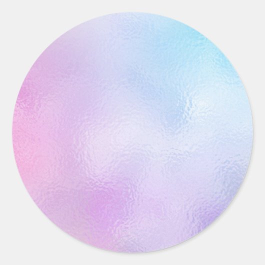 Iridiscient leeg sjabloon, doe-het-zelf tekst kuns ronde sticker (Voorkant)
