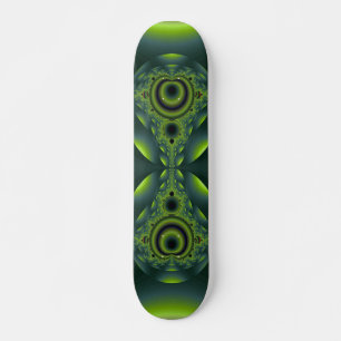 Iridiserend groene fractale skateboarddeck skateboard