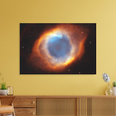 Iridiserende luister van de nabije Helixnevel Canvas Afdruk (Insitu (Woonkamer))