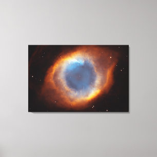 Iridiserende luister van de nabije Helixnevel Canvas Afdruk