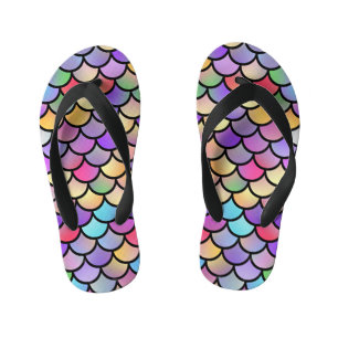 Iridiserende Zeemeermin Schubben Kinder Teenslippers