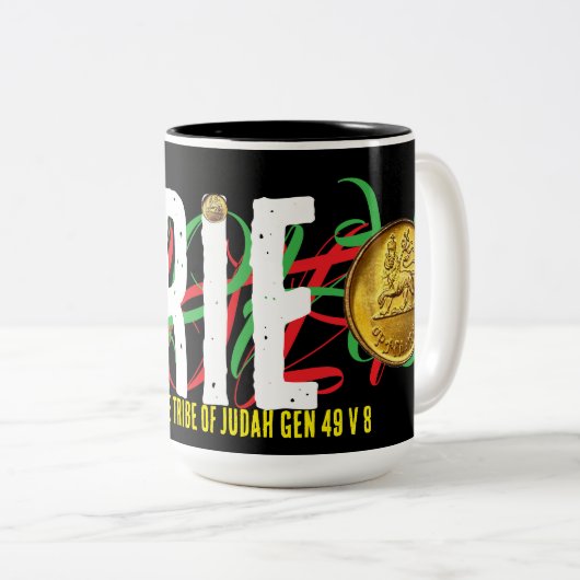IRIE Mug, 15 oz Tweekleurige Koffiemok (Voorkant rechts)