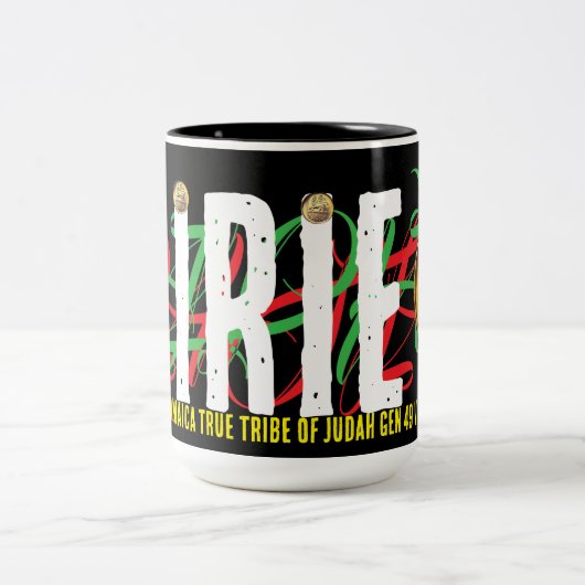 IRIE Mug, 15 oz Tweekleurige Koffiemok (Center)