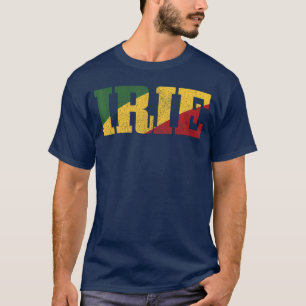 Irie Reggae Muziek Jamaica Retro Vintage Rasta Ras T-shirt